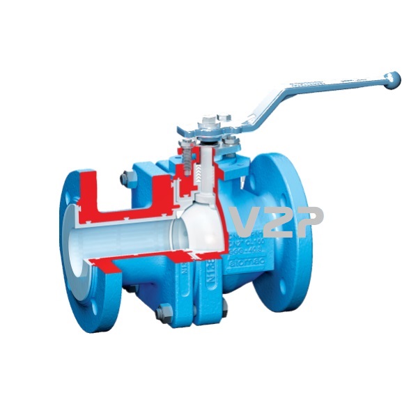 PFA Lined Ball Valve0