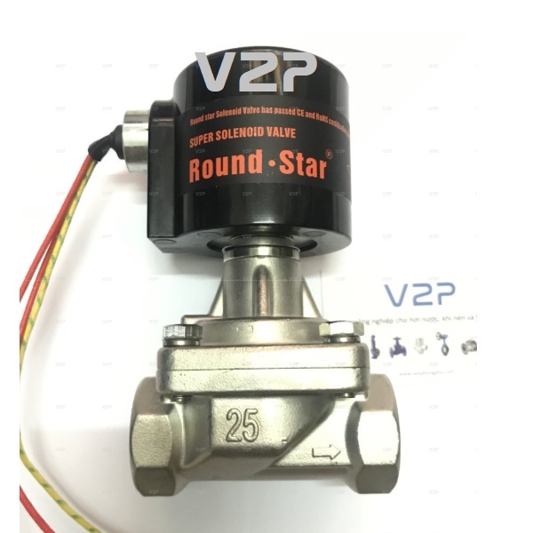 Van điện từ hơi nóng Round Star 24V 220V0